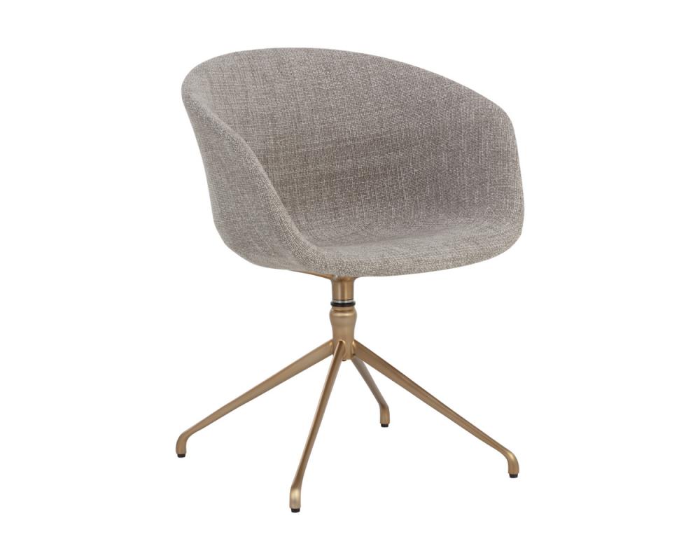 DINA SWIVEL DINING ARMCHAIR - CHACHA LIMESTONE