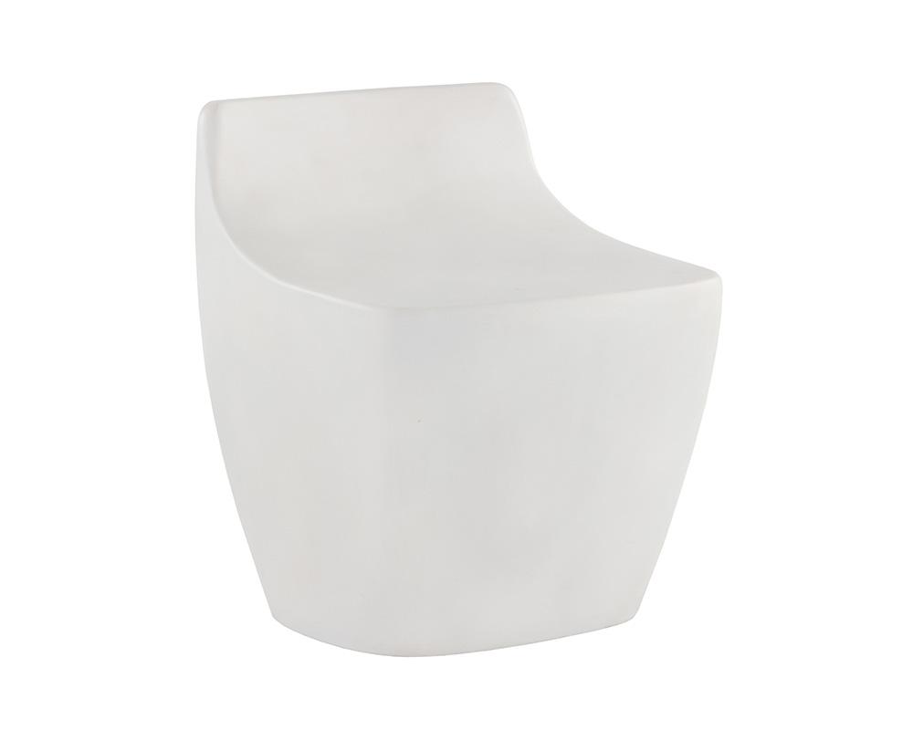 LEDGER STOOL - WHITE