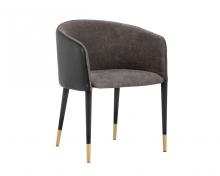  103149 - ASHER DINING ARMCHAIR - SPARROW GREY / NAPA BLACK