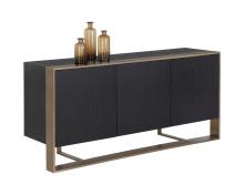  107056 - DALTON SIDEBOARD - ANTIQUE BRASS - BLACK