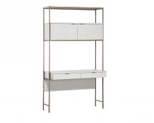  107643 - AMBROSE MODULAR WALL DESK - CHAMPAGNE GOLD - CREAM