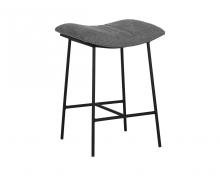 Sunpan 108215 - BUCA BACKLESS COUNTER STOOL - BELFAST KOALA GREY