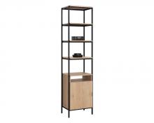  108793 - AMBROSE MODULAR BOOKCASE - SMALL - RUSTIC OAK - BLACK