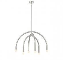  M100115BN - 6-Light Chandelier in Brushed Nickel