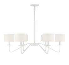  M10092BQW - 6-Light Chandelier in Bisque White