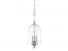  M70064PN - 3-Light Pendant in Polished Nickel