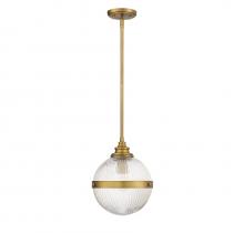  M70100NB - 1-Light Mini Pendant in Natural Brass