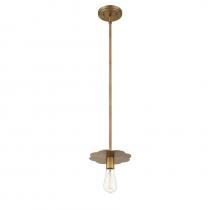  M70113NB - 1-Light Mini Pendant in Natural Brass