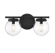  M80046MBK - 2-Light Bathroom Vanity Light in Matte Black