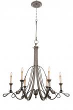  5106RM - Keller 6 Light Chandelier