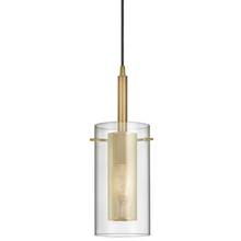  30961-CM-AGB - 1LT Incandescent Pendant,  AGB w/ CLR Glass