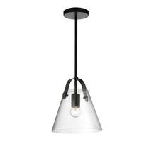  871-91P-MB - 1LT Incandescent Pendant, MB w/ CLR Glass