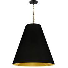  ANA-L-AGB-698 - 1LT Anaya Large Pendant,  AGB w/ BK/GLD Shade