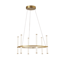  CVT-2436C-AGB - 36W Chandelier, AGB w/ WH Acrylic Diffuser