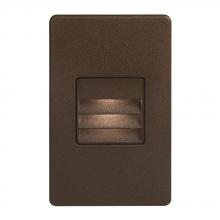 Dainolite DLEDW-234-BZ - 120VAC input, L125mmxW78mmxH37mm, 2700K, 3.3W IP65, Bronze Wall LED Light with Louver