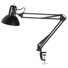  DXL334-X-BK - Clamp-On Task Lamp, Gloss Black