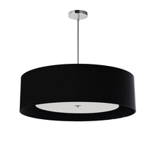  HEL-304P-PC-BW - 4LT Helena Pendant PC, Black w/White Diffuser