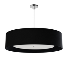  HEL-344P-PC-BW - 4LT Helena Pendant PC, BK w/WH Diffuser