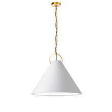  PCN-241P-AGB-790 - 1LT Incand Pendant, AGB w/ WH Shade