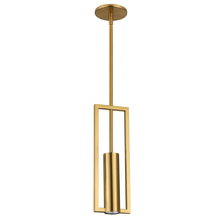  PLN-151P-AGB - 1LT Halogen Pendant, Aged Brass