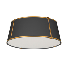  TRA-224FH-GLD-BK - 4LT Trapezoid Flush Mount GLD/BK Shade w/790Diff