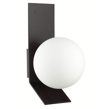  VMT-81W-MB - 1LT Halogen Wall Sconce, MB w/ Opal White Glass