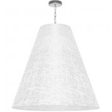  ANA-XL-PC-2400 - 1LT Anaya X-Large Pendant, PC w/ WH/CLR Shade