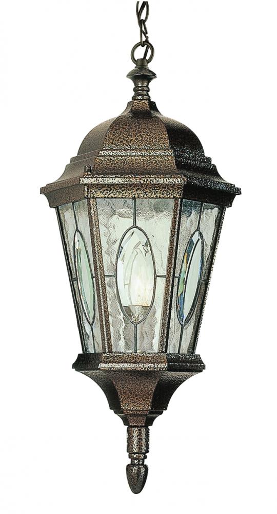 Villa Nueva 1-Light Spanish Inspired Ornate Outdoor Hanging Pendant