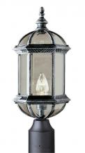  4186 BK - Wentworth 1-Light Atrium Style Post Mount Lantern Head