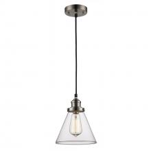  PND-1079 - Jenny 7.5-In. Clear Glass Cone, 1-Light Mini Pendant