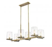  3032-6L-RB - 6 Light Linear Chandelier