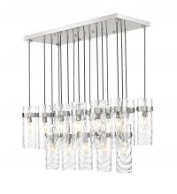  7002P5-17L-BN - 17 Light Linear Chandelier