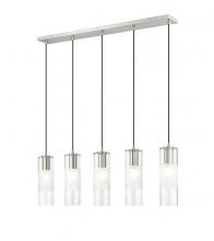  824P-5L-BN - 5 Light Linear Chandelier