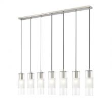  824P-7L-BN - 7 Light Linear Chandelier