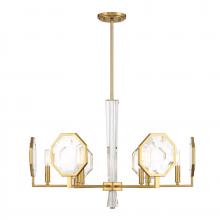  1-2216-6-322 - Leighton 6-Light Chandelier in Warm Brass