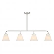  1-4014-4-SN - Blair 4-Light Linear Chandelier in Satin Nickel