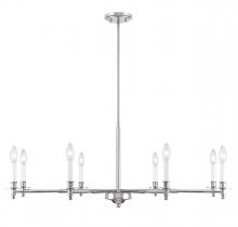  1-4412-8-109 - Jasmine 8-Light Chandelier in Polished Nickel