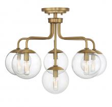  6-1951-6-322 - Marco 6-Light Ceiling Light in Warm Brass