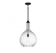  7-2255-1-89 - Brandon 1-Light Pendant in Matte Black