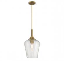  7-3390-1-322 - Carlton 1-Light Pendant in Warm Brass