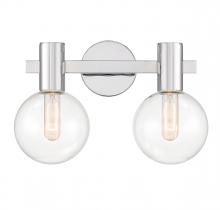  8-3076-2-11 - Wright 2-Light Bathroom Vanity Light in Chrome