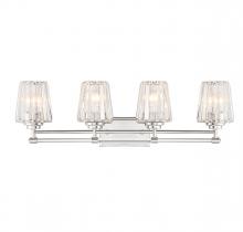  8-6001-4-109 - Garnet 4-Light Bathroom Vanity Light in Polished Nickel