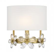  9-4364-1-322 - Dahlia 1-Light Wall Sconce in Warm Brass