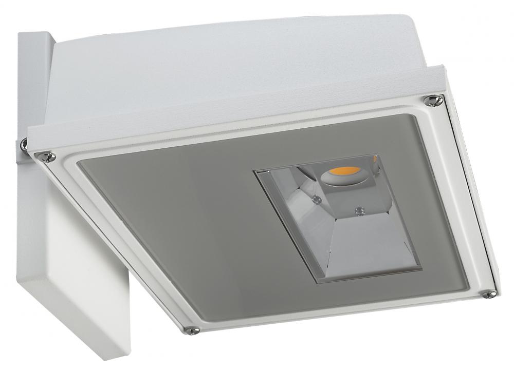 LED Wall Pack - 15W - White Finish 3000k - 120-277V