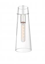  60/6870 - Alondra - 1 Light Mini Pendant with Clear Glass - Polished Nickel Finish