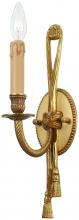  N9681A - 1 LT WALL SCONCE ANTIQUE GOLD