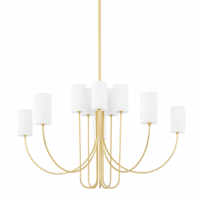  6848-AGB - 10 LIGHT CHANDELIER