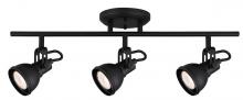  IT622A03BK10 - Polo 3 Light Track Lighting, Black Finish