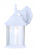 Canarm IOL411 - Outdoor, IOL4 WH, 1 Bulb Downlight, Clear Bevelled Glass Panels, 100W Type A, 6 .25 IN W x 12 IN H x