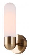  IWF1126A01GD - Bevin 4.75 in. 1 Light Gold Sconce with Flat Opal Glass Shade